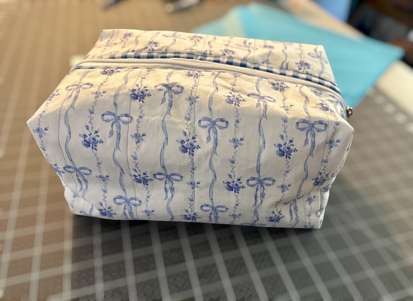 The Harper Cosmetic Bag | Blue Ribbon Cottage | Not-A-Supermom