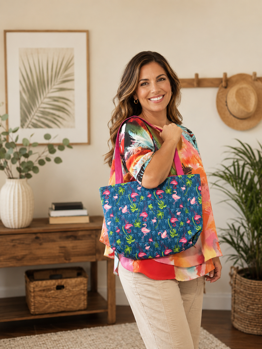 Flamingo Paradise Tote Bag