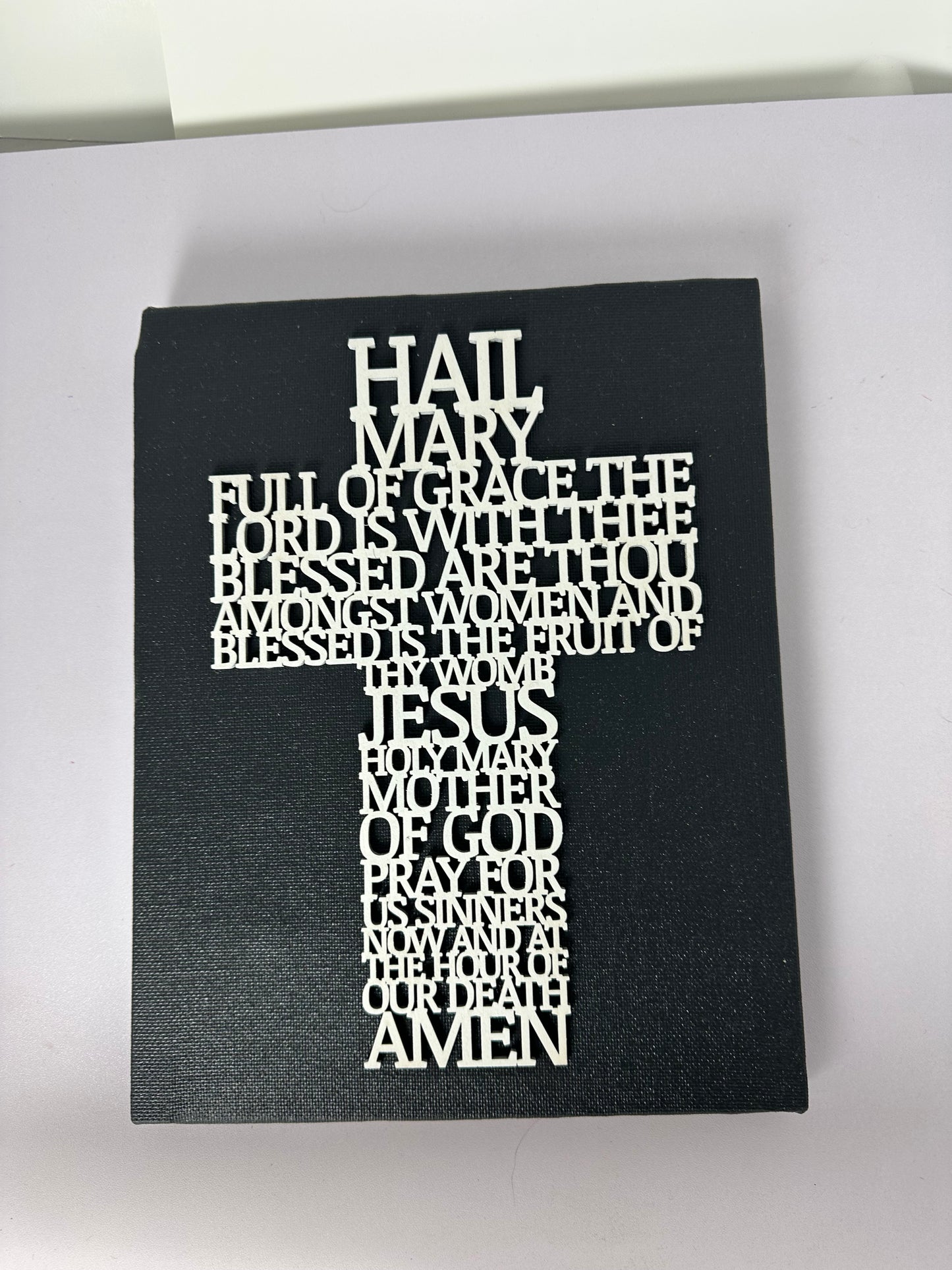 Prayer Cross Wall Art Unframed