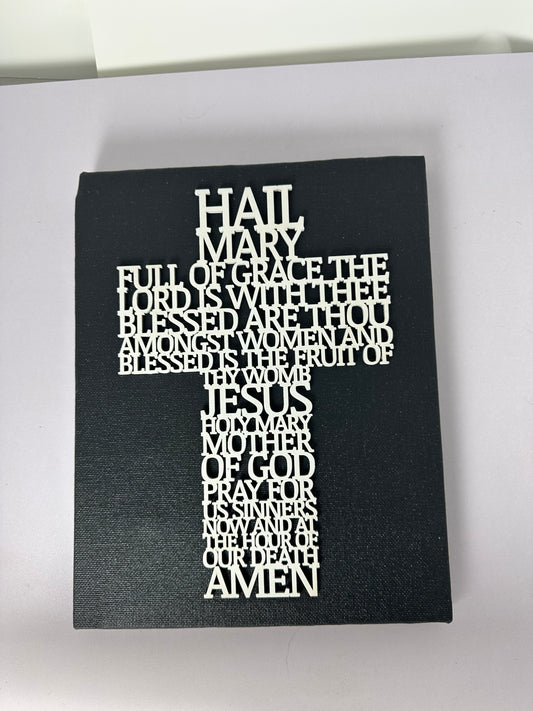 Prayer Cross Wall Art Unframed