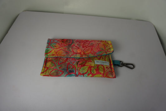 Grab & Go Phone Wallet – Handmade Fabric Snap Pouch