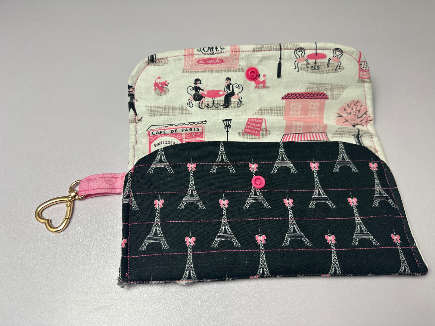 Grab & Go Phone Wallet – Handmade Fabric Snap Pouch