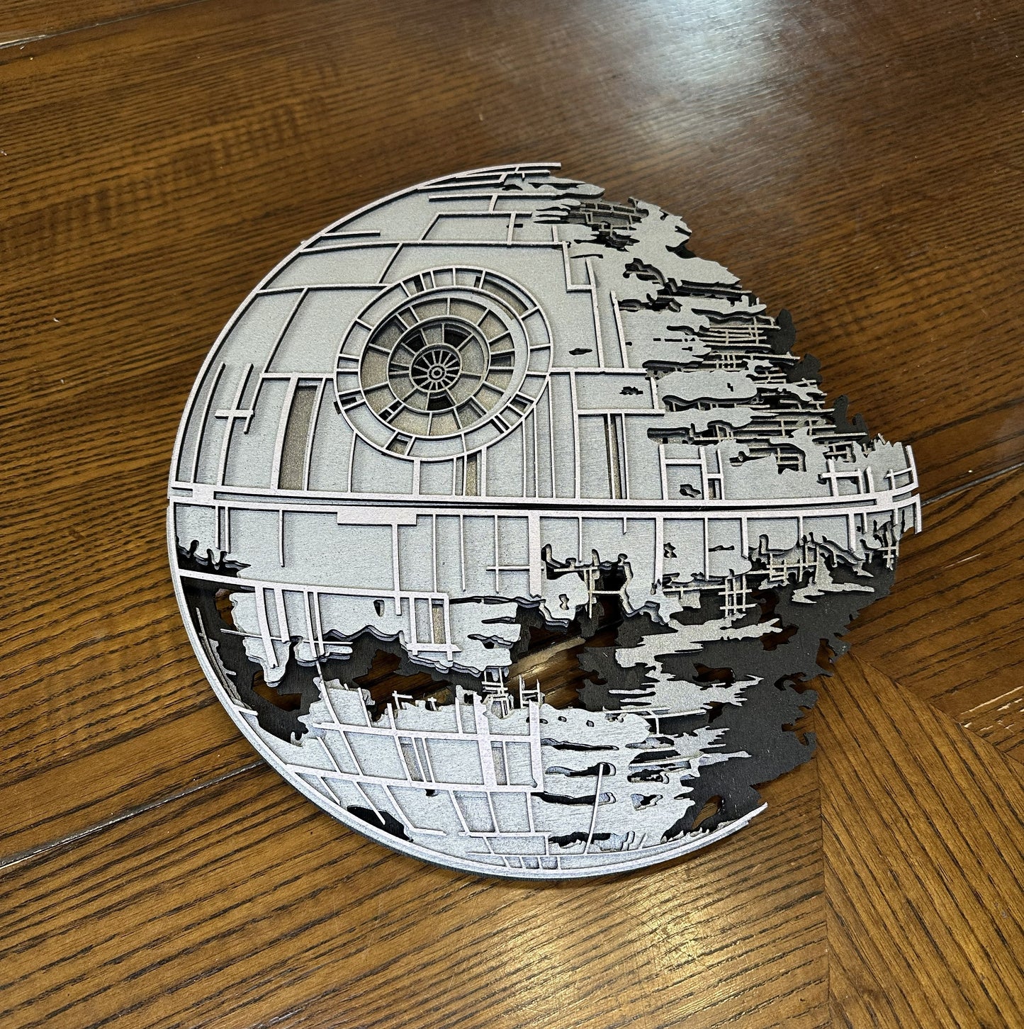 Galactic Battle Station Layered Wall Art | Galaxy Collection