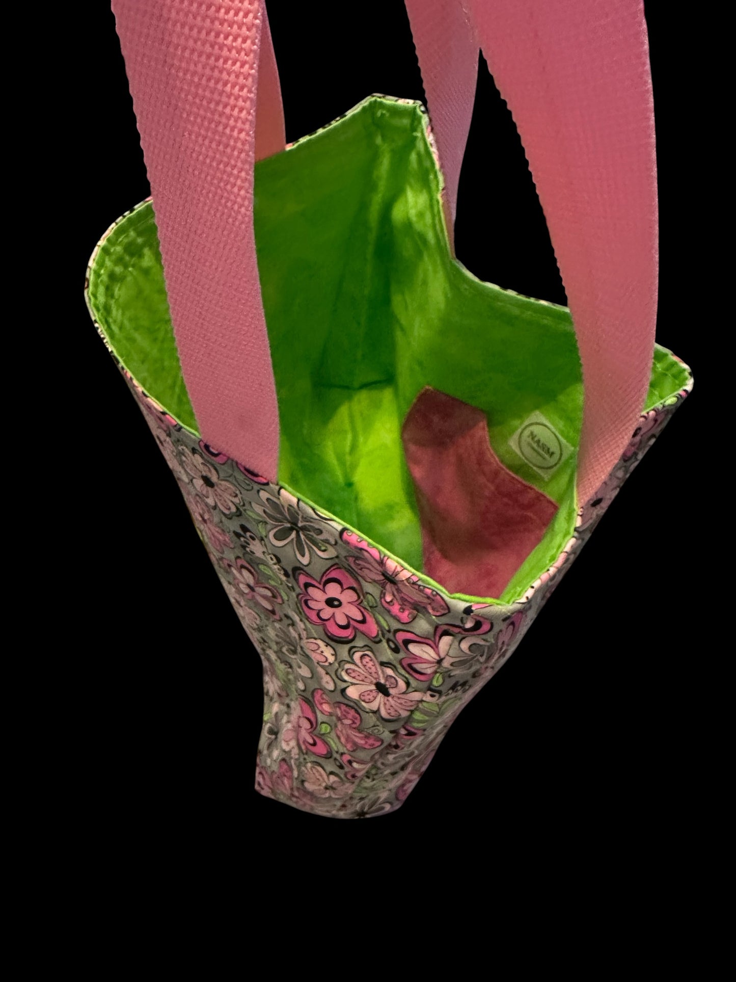 Groovy Bloom Tote | Handmade Pink Floral Tote Bag